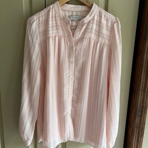 Loft button down blouse, size L